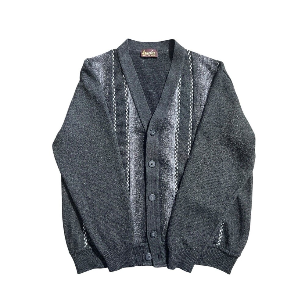 Barcelino Cardigan Sweater Wool Academia Grandpa Core Sz L
